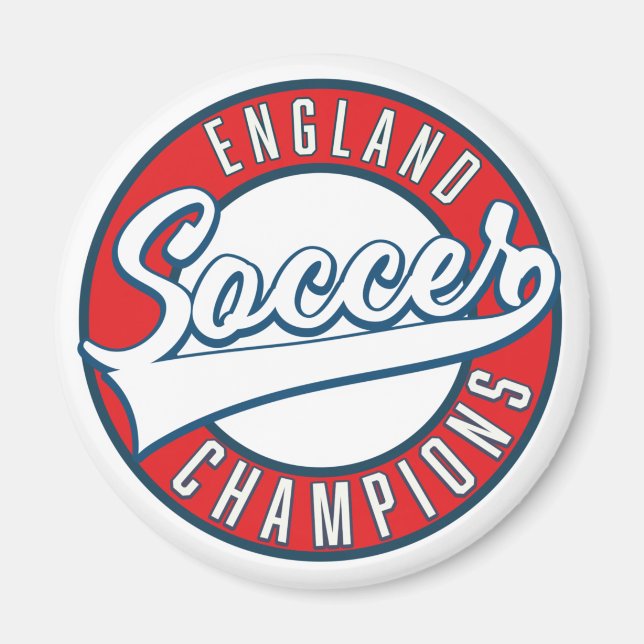 England Fußball Champions Logo Magnet (Vorne)