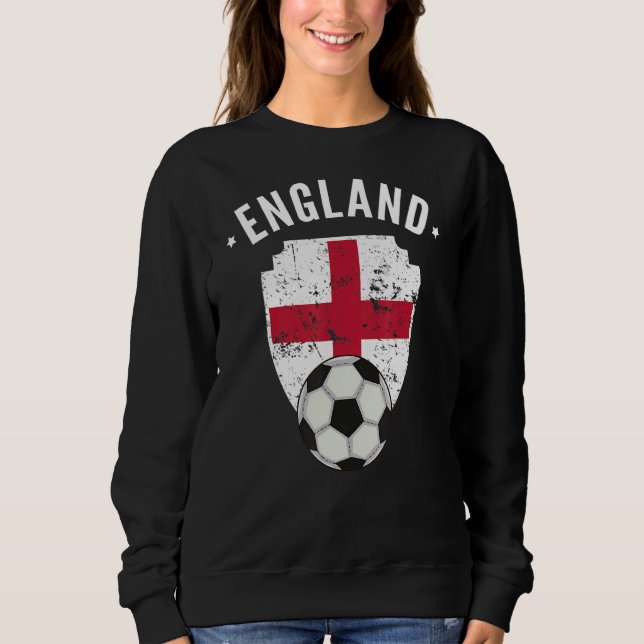 England Fußball England Flaggenfußball Englischer  Sweatshirt (Vorderseite)