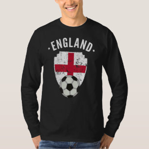 England Fußball England Flaggenfußball Englischer T-Shirt