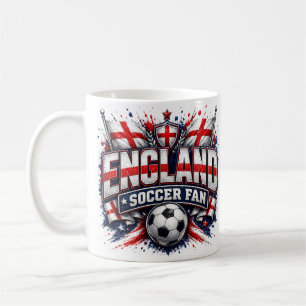ENGLAND-FUSSBALL-FAN England 2026 Fußball-Fan Kaffeetasse