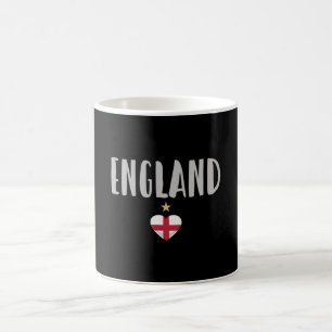 England Fußball Fan-Shirt Englische Flagge Kaffeetasse