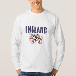 England Fußball Fan-Shirt Englische Flagge T-Shirt