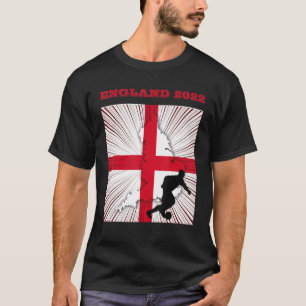 England Fußball-Flagge Ball Englisch Team Fußball  T-Shirt