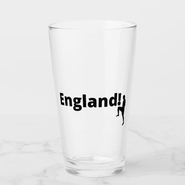 England Fußball Glas (Vorderseite)