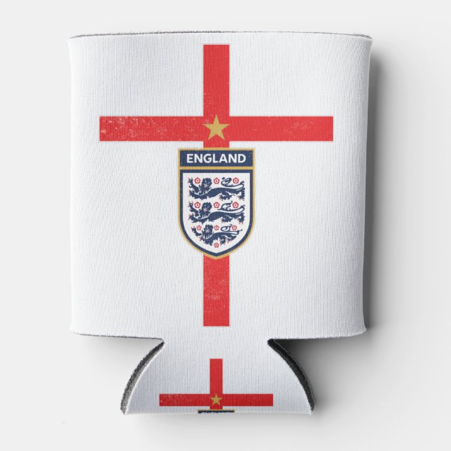 England Fußball Jersey 2020 Fußball-Team 2021 Dosenkühler (Vorderseite)