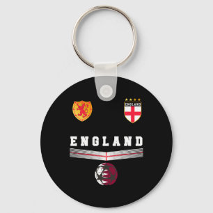 England Fußballfans Trikot Englische Flagge Fußll Schlüsselanhänger