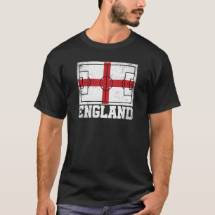 England Fußballfeld Länderflagge Englischer Stolz T-Shirt