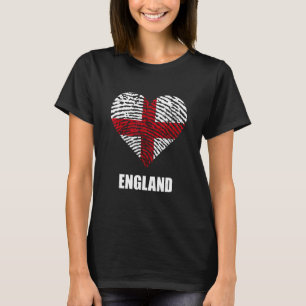 England Herz Thumbmark St George's Cross Englisch T-Shirt