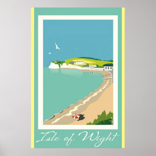 England Insel Wight Vintage Travel Poster