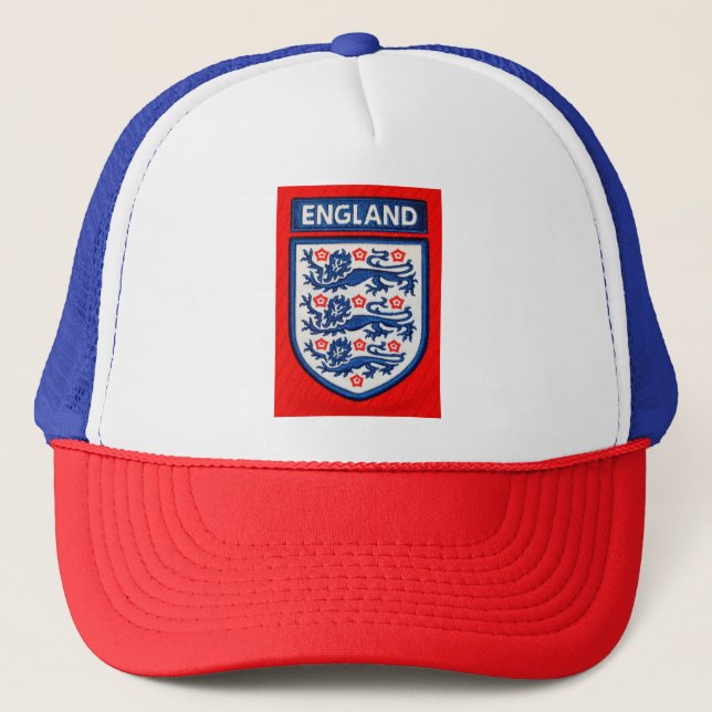England International Football club Trucker Hat Truckerkappe (Vorderseite)