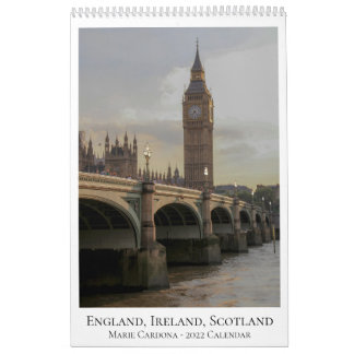 England, Irland und Schottland - Kalender 2022