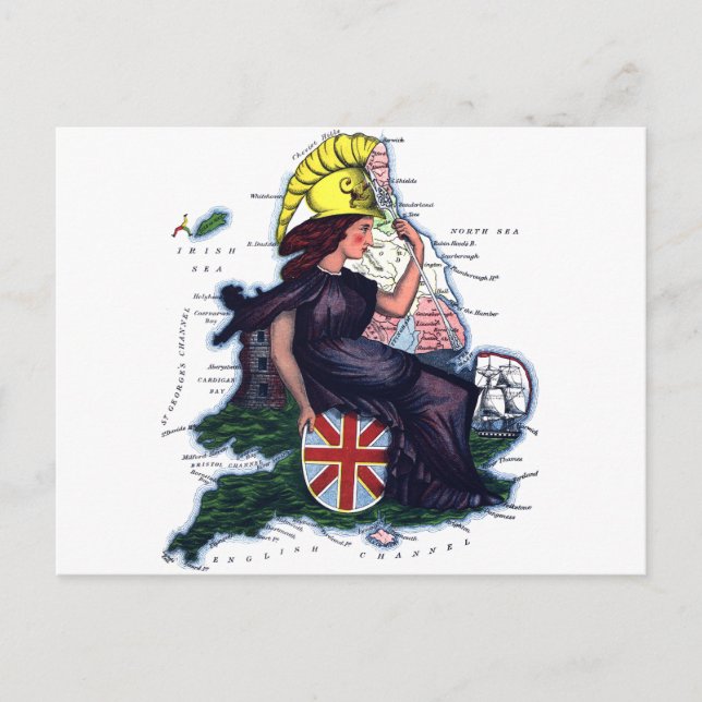 England Kariceller Karte (Vorderseite)
