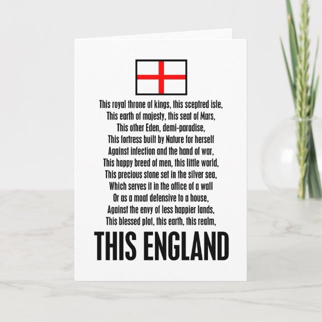 England Karte (Vorderseite)