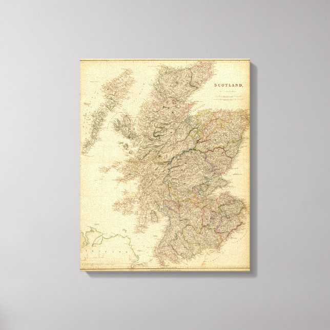 England Karte Leinwanddruck (Vorderseite)