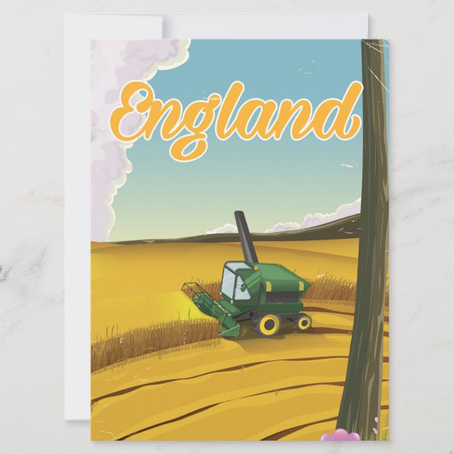 England kombinieren Ernteplakat (Vorderseite)