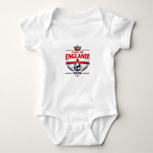 England Komm schon England 2026 Fußballfan Baby Strampler