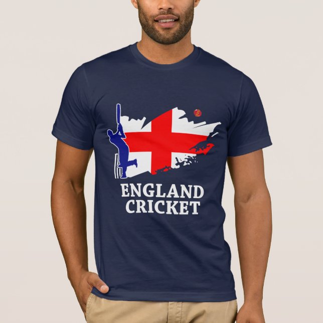 England-Kricket-englisches T-Shirt (Vorderseite)