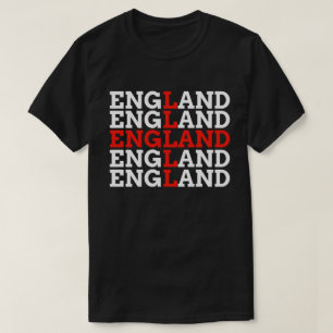 England Landesflagge Name Fußball Fan T-Shirt