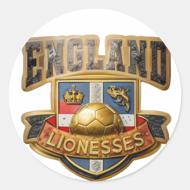 England Lionesses Color Sticker (Vorderseite)