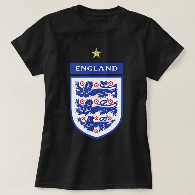 England lionesses football 2022 Three Heraldic Lio T-Shirt (Design vorne)