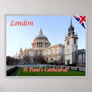 England - London - St Paul's Cathedral - Poster