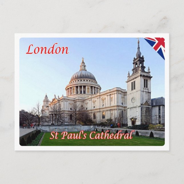 England - London - St. Paul's Cathedral - Postkarte (Vorderseite)