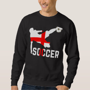 England National Soccer Soccer England Flag Footba Sweatshirt
