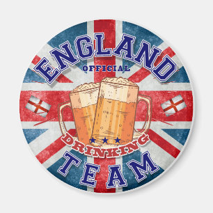 England Offiziell Drinking Team. Schönes Bier Magnet