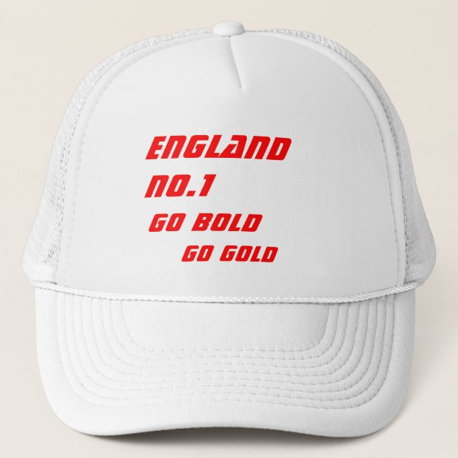 England Olympia Hats Truckerkappe (Vorderseite)