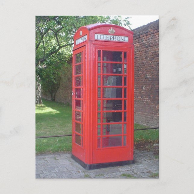 England Phonebooth Postkarte (Vorderseite)