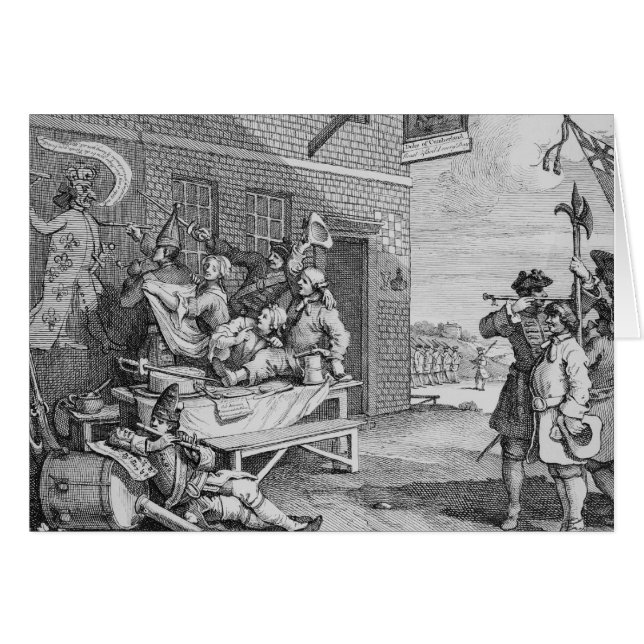 England, Platte II "der Invasion", 1756 (Vorderseite (Horizontal))