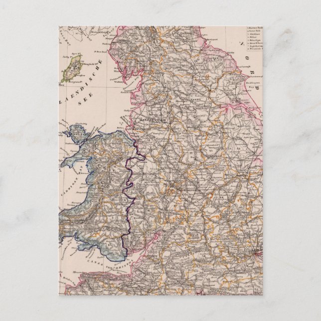 England, Postkarte (Vorderseite)