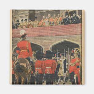 England, Proklamation des neuen Königs George V Magnet