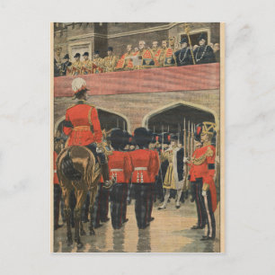 England, Proklamation des neuen Königs George V Postkarte