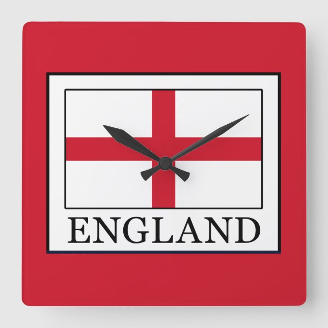 England Quadratische Wanduhr (Vorderseite)
