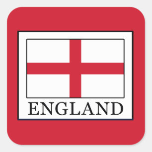 England Quadratischer Aufkleber