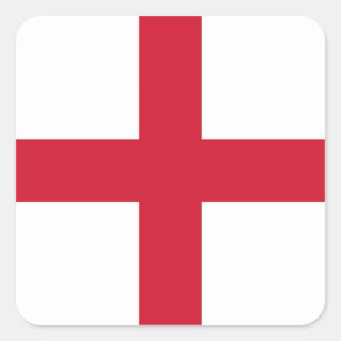 ENGLAND QUADRATISCHER AUFKLEBER