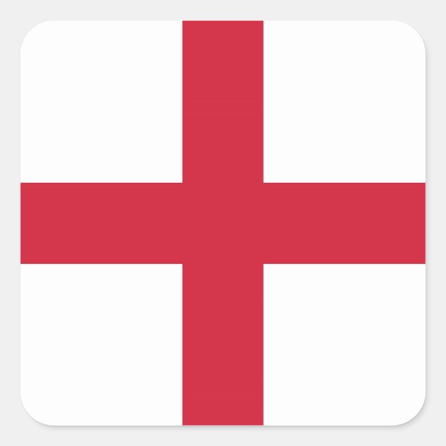 ENGLAND QUADRATISCHER AUFKLEBER (Vorderseite)