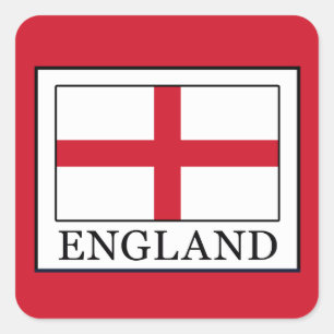 England Quadratischer Aufkleber