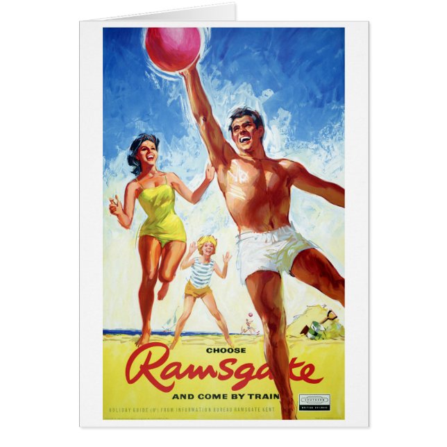 England Ramsgate Restured Vintage Travel Poster (Vorne)