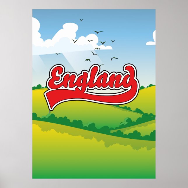 England Reiseplakat Landschaften Poster (Vorne)