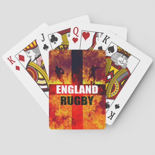 England Rugby Spielkarten (Rückseite)