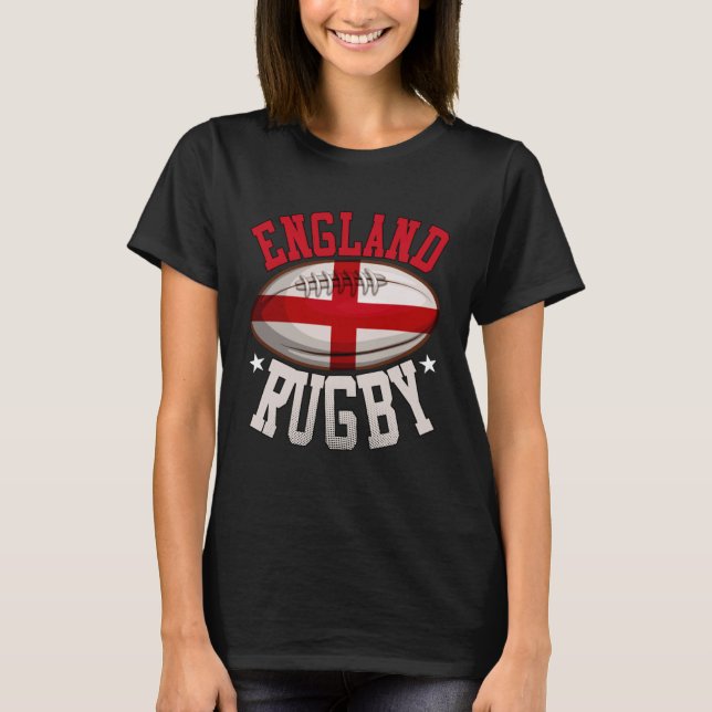 England Rugby Sports Player English Fan T-Shirt (Vorderseite)