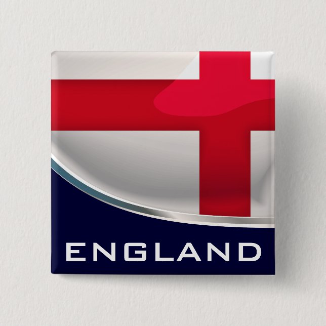 England Schild Button (Vorderseite)