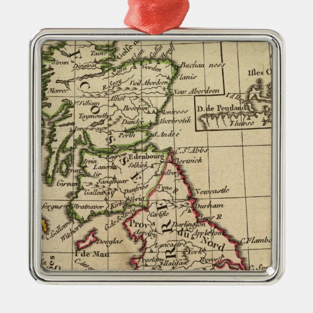 England, Schottland, Irland Ornament Aus Metall (Vorne)