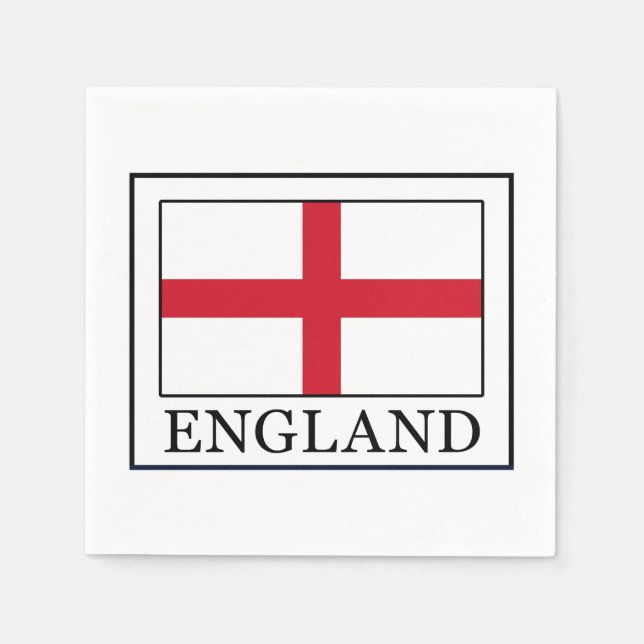 England Serviette (Vorderseite)