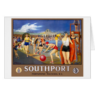 England Southport Related Vintage Travel Poster