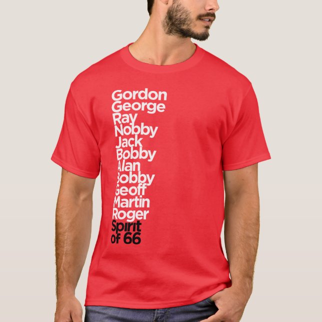 England Spirit of 66 Red T-Shirt (Vorderseite)
