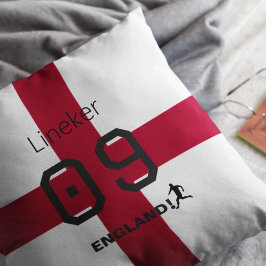 England St George Cross Patriotic Custom Name Kissen