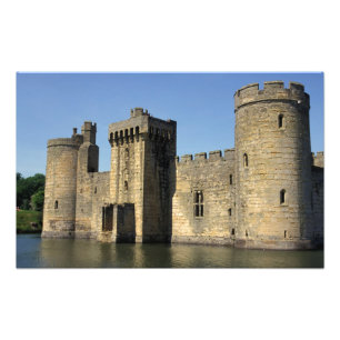 England, Sussex, Bodiam-Schloss. Fotodruck